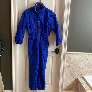 Royal blue vintage Obermeyer ski suit